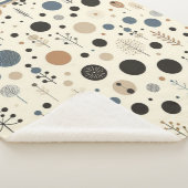 Abstract bosgebied sherpa deken (3/4)