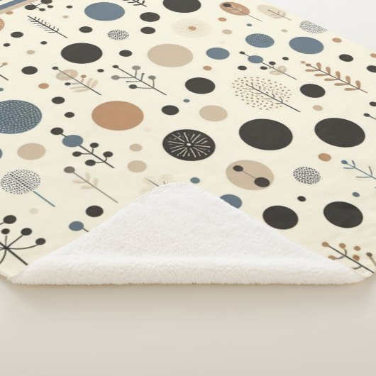 Abstract bosgebied sherpa deken (3/4)