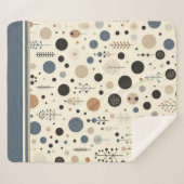 Abstract bosgebied sherpa deken (Voorkant (horizontaal))