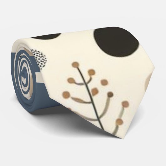 Abstract bosgebied stropdas (Opgerold)