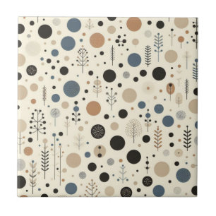 Abstract bosgebied tegeltje