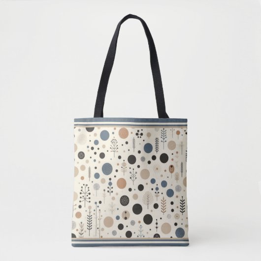 Abstract bosgebied tote bag (Voorkant)