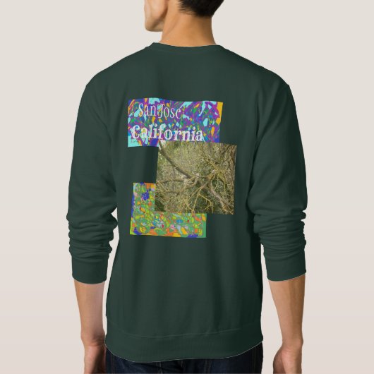 abstract bosgebied van het park Thousand Oaks San Trui (Achterkant)