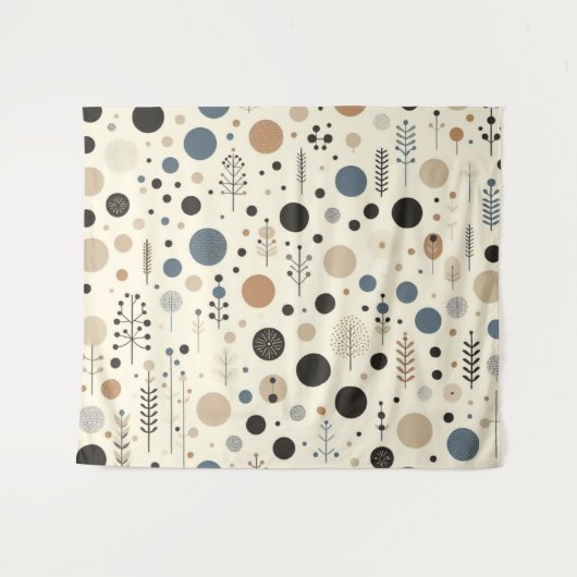 Abstract bosgebied wandkleed (Voorkant (horizontaal))