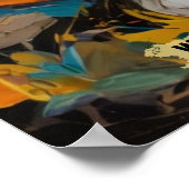 Abstract Boslandschap Poster (Hoek)
