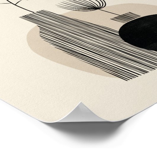 Abstract Botanical Illustration Poster (Hoek)