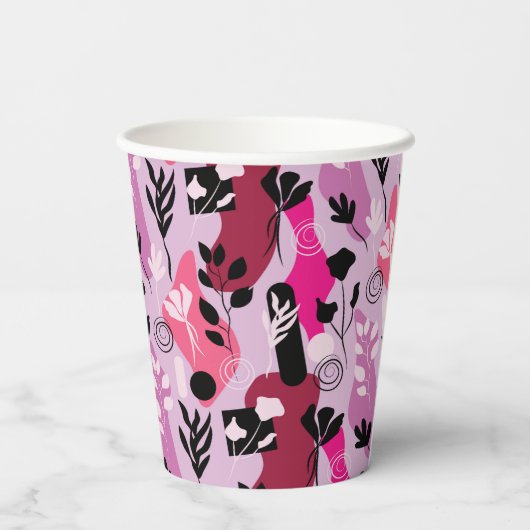 Abstract Botanics Papieren Bekers (Achterkant)