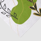 Abstract botanisch blad tissuepapier (Detail)