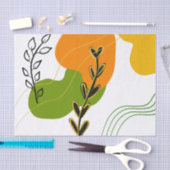 Abstract botanisch blad tissuepapier (Craft)