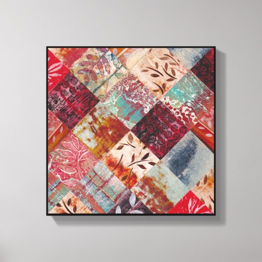 Abstract Botanisch Canvas Afdruk (Voorkant)