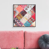 Abstract Botanisch Canvas Afdruk (Insitu (Woonkamer))