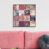 Abstract Botanisch Canvas Afdruk (Insitu (Woonkamer))