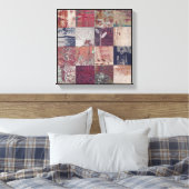 Abstract Botanisch Canvas Afdruk (Insitu (Slaapkamer))