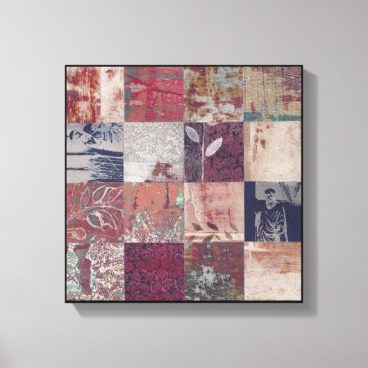 Abstract Botanisch Canvas Afdruk (Voorkant)