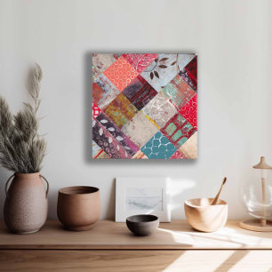 Abstract Botanisch Canvas Afdruk