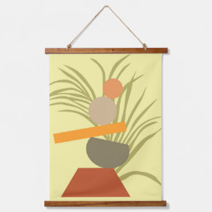 Abstract botanisch genot hangend wandkleed