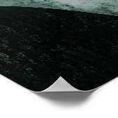 Abstract botanisch groen mosterd getextureerd mini poster (Hoek)