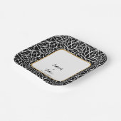 Abstract Botanisch Huwelijksthema Papieren Bordje (Gebogen)