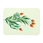 Abstract Botanisch Kunstlentekort Plant Magneet (Horizontaal)