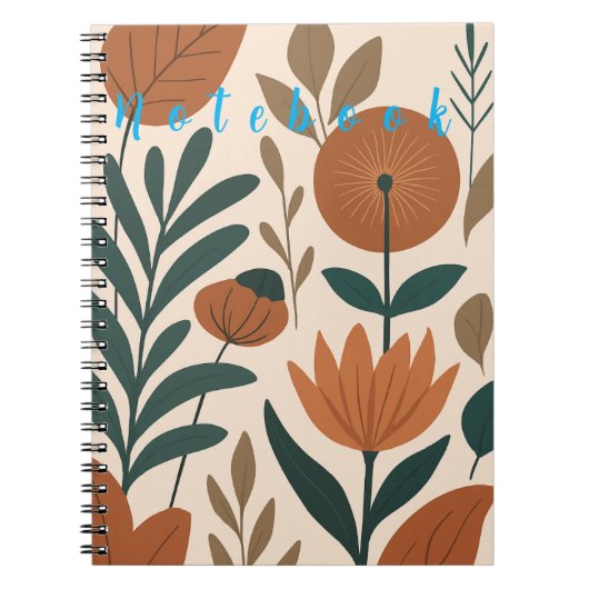 Abstract botanisch Notitieboek (Voorkant)