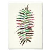  Abstract botanisch petroleumleder Foto Afdruk (Voorkant)