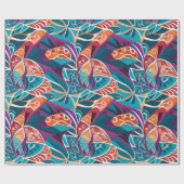 Abstract Botanisch Tropisch Cadeau voor Designer Cadeaupapier (Vlak)