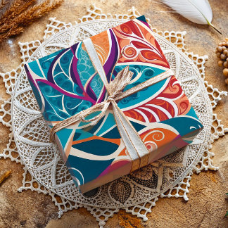 Abstract Botanisch Tropisch Cadeau voor Designer Cadeaupapier