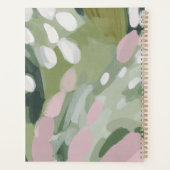 Abstract Botanische Blush Groene Planner (Achterkant)