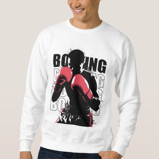 Abstract Boxer Silhouette T-shirt Design - Dynamic (Voorkant)