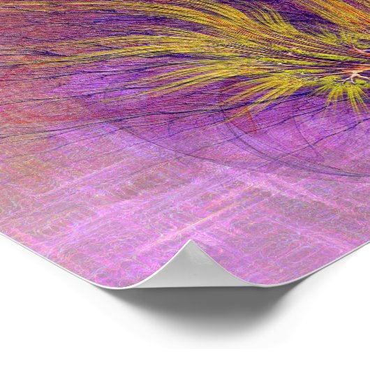 Abstract - Brandende Struik - Square Art Poster (Hoek)