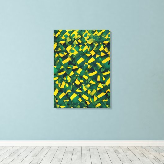 Abstract Braziliaans patroon Canvas Afdruk (Insitu (Houten vloer))