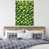 Abstract Braziliaans patroon Canvas Afdruk (Insitu (Slaapkamer))