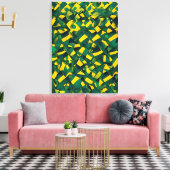 Abstract Braziliaans patroon Canvas Afdruk (Insitu (Woonkamer))