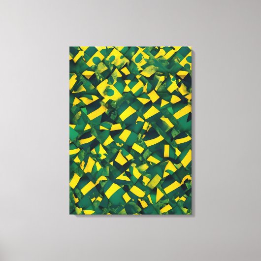 Abstract Braziliaans patroon Canvas Afdruk (Voorkant)