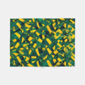 Abstract Braziliaans patroon Fleece Deken (Voorkant (Horizontaal))