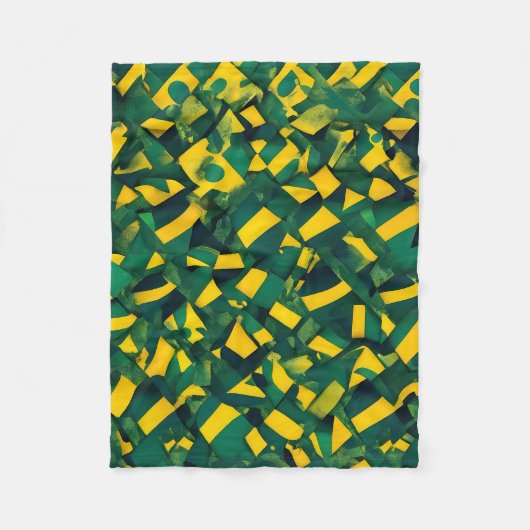 Abstract Braziliaans patroon Fleece Deken (Voorkant)