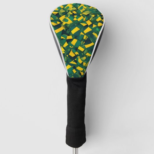 Abstract Braziliaans patroon Golfheadcover (Voorkant)