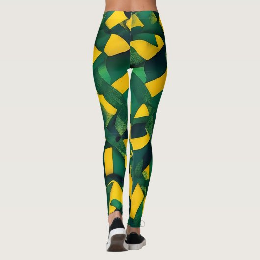 Abstract Braziliaans patroon Leggings (Achterkant)