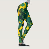 Abstract Braziliaans patroon Leggings (Rechts)