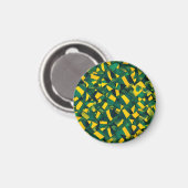Abstract Braziliaans patroon Magneet (Voorkant / Achterkant)