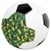 Abstract Braziliaans patroon Voetbal (Drie kwart)
