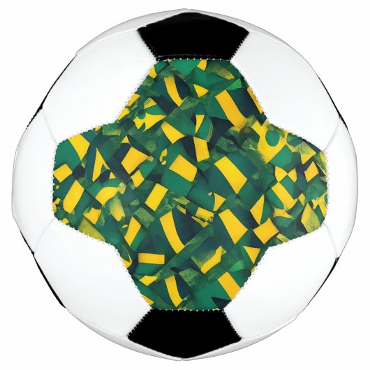 Abstract Braziliaans patroon Voetbal (Voorkant)
