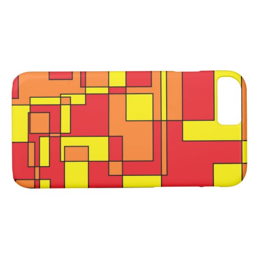 Abstract brick-patroon Case-Mate iPhone case (Achterkant (Horizontaal))