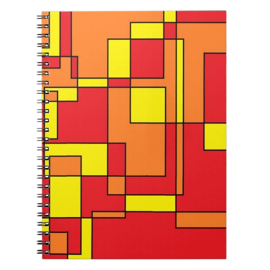 Abstract brick-patroon notitieboek (Voorkant)
