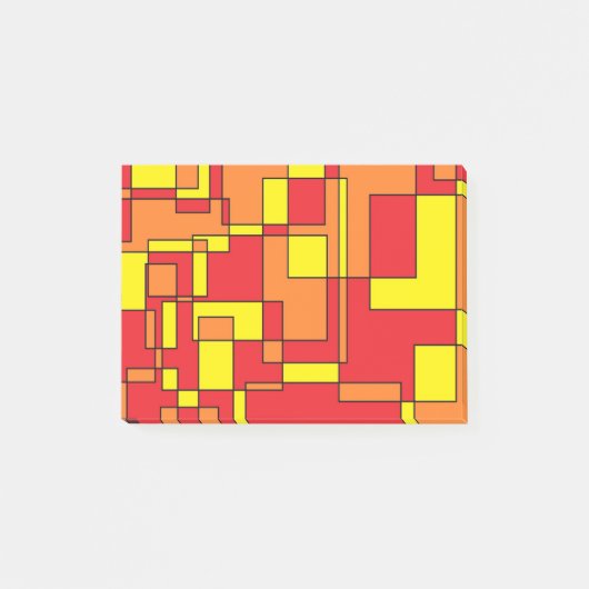 Abstract brick-patroon post-it® notes (Voorkant)