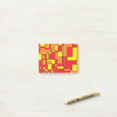 Abstract brick-patroon post-it® notes (Op bureau)