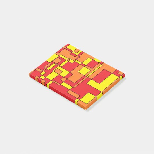Abstract brick-patroon post-it® notes (Schuin)