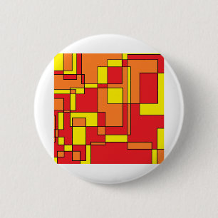 Abstract brick-patroon ronde button 5,7 cm