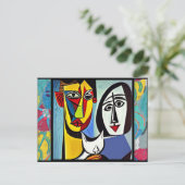 Abstract Briefkaart (Staand voorkant)