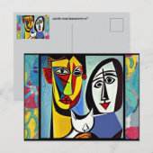 Abstract Briefkaart (Voorkant / Achterkant)